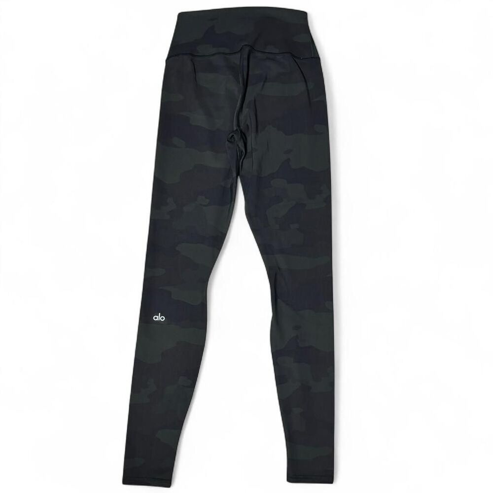 Alo Yoga Green Black Camo High Waisted Leggings Women’s Size Small